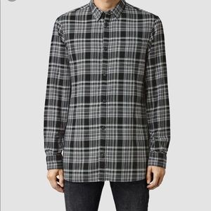 All Saints Spradin LS Plaid Button Down